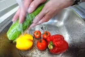 ล้างผักป้องกันปรสิต